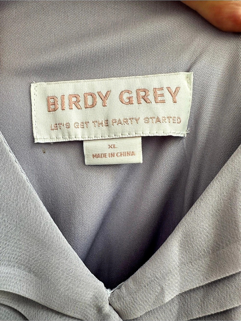 Birdy Grey Laurie Chiffon Dress Dusty Lilac XL - Picture 4 of 7
